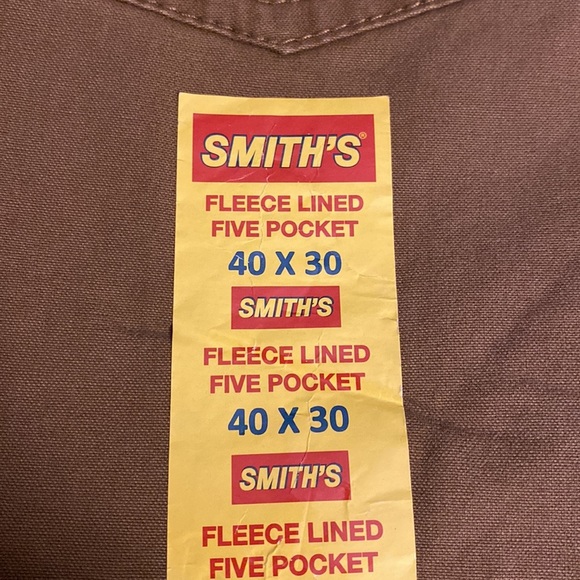 Men’s Smith’s Fleece Lined Five Pocket Pant Size 40 X 30 - Picture 8 of 10